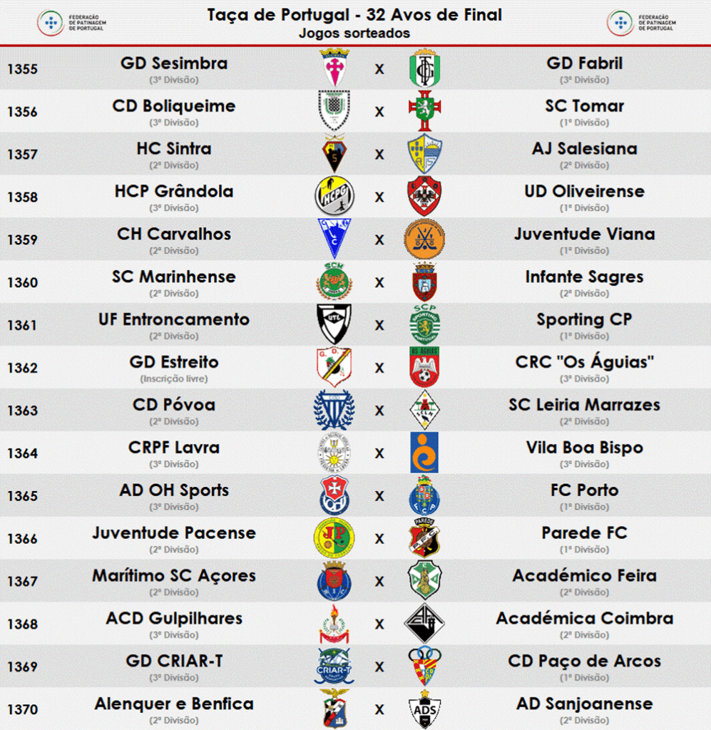 Transmissão do sorteio da Taça de Portugal